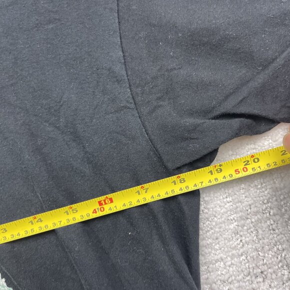 Vintage Hunting T-shirt Wanted Moose Graphic Tee Men Sz M Black Forest Camp - Picture 7 of 14